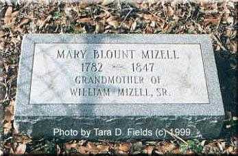 Mills Cemetery: Grave of M.B.Mizell