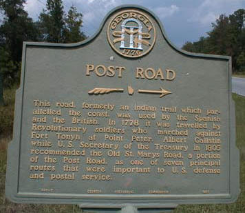 Post Road Marker